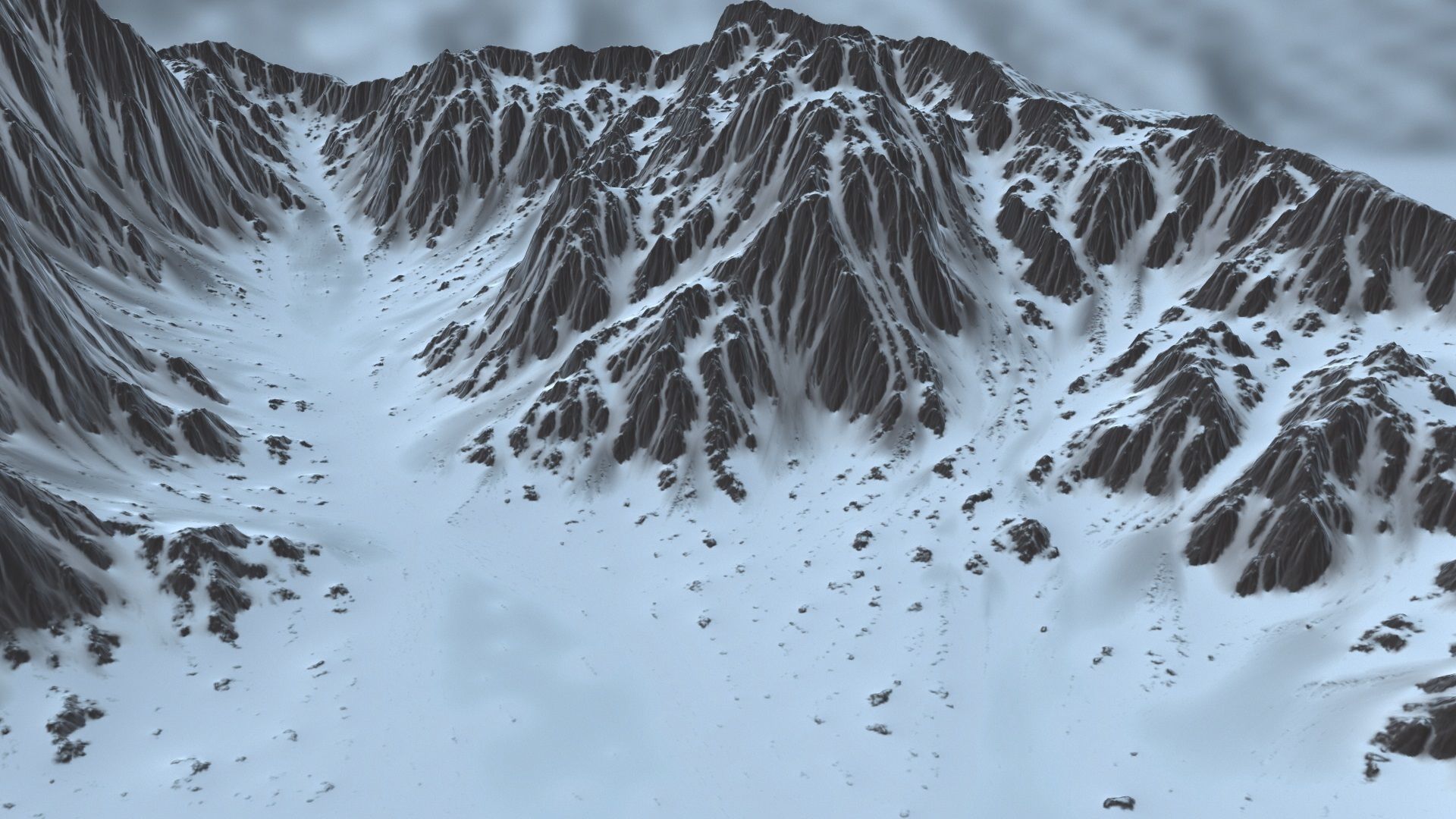 Snow Mountain 3D model_16