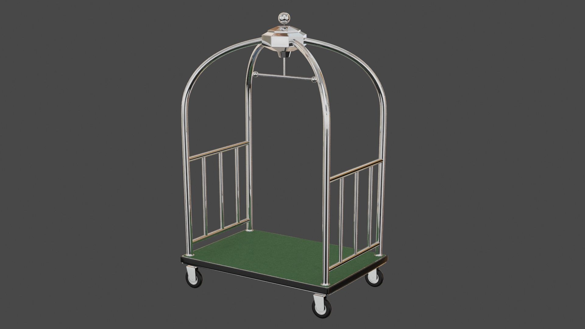 Hotel Cart 02 3D model_7