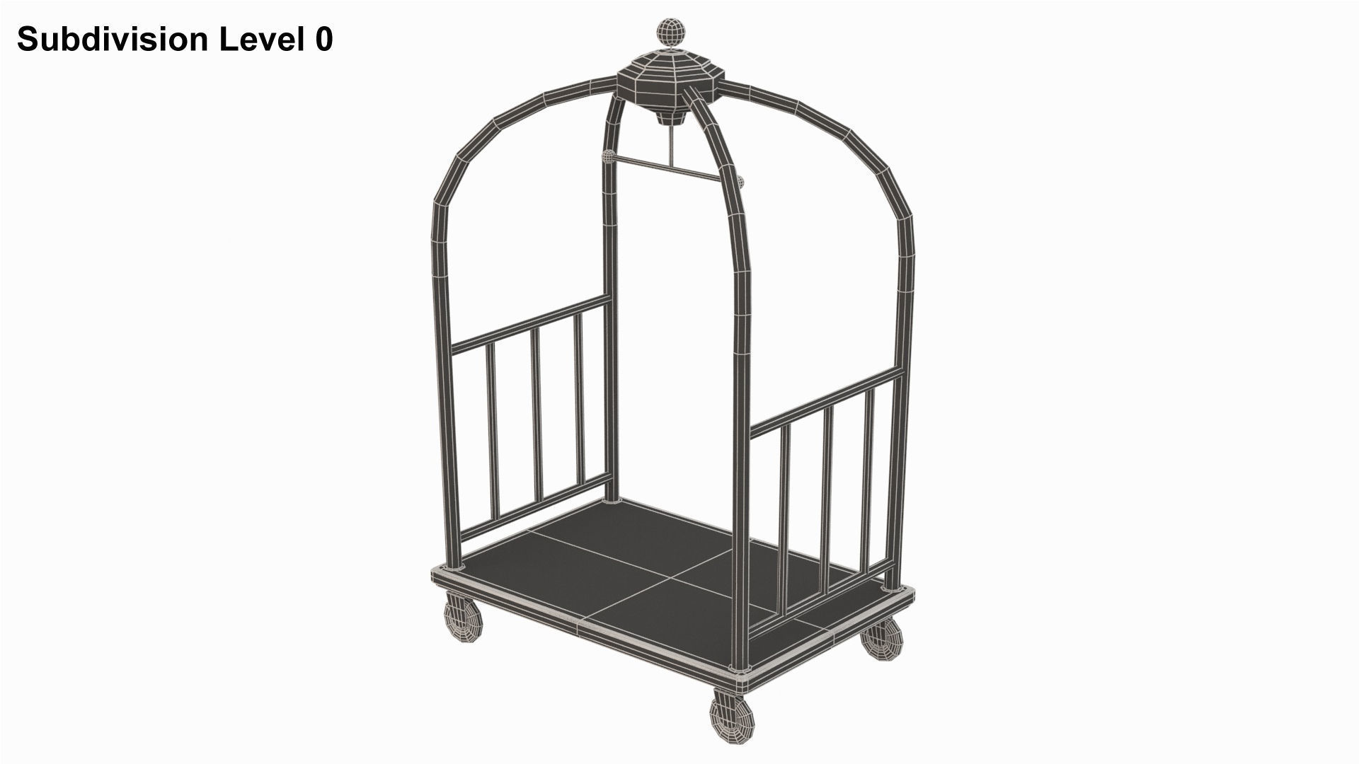 Hotel Cart 02 3D model_12