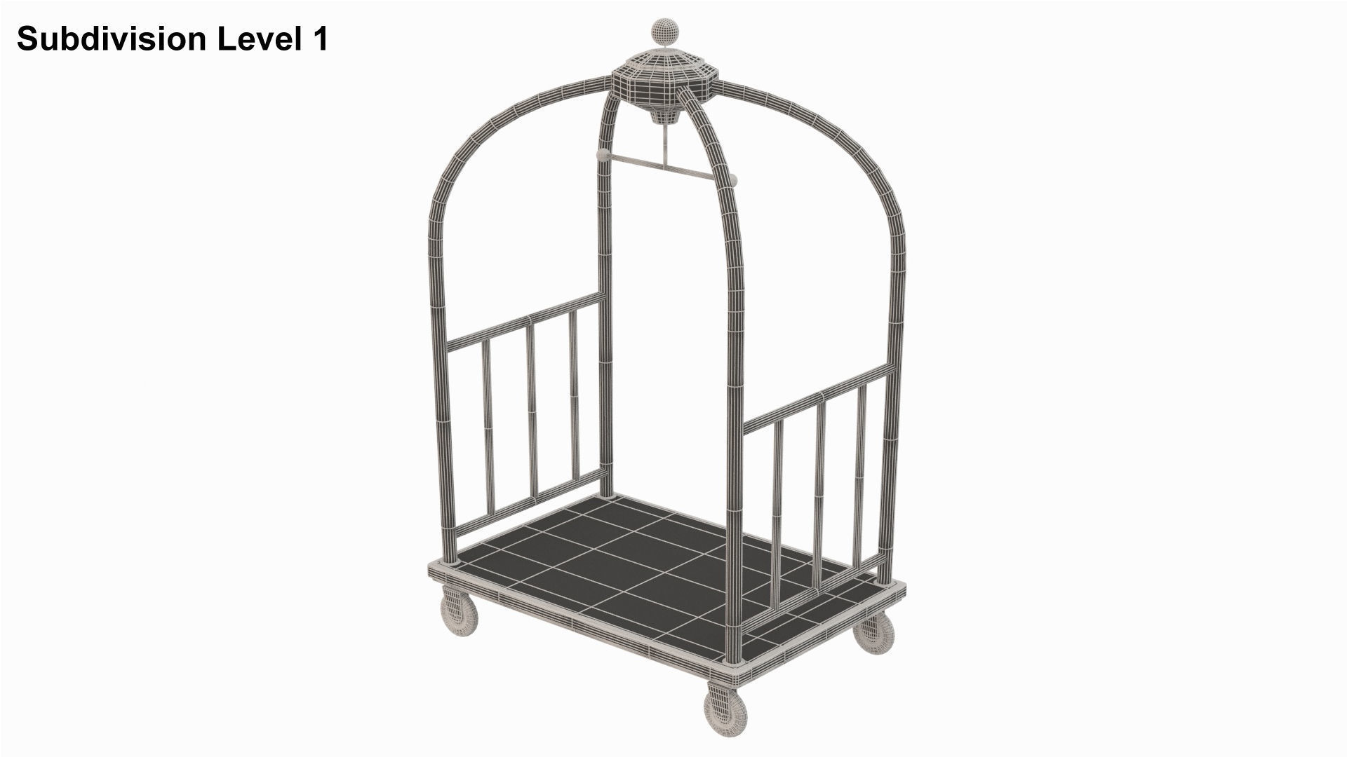 Hotel Cart 02 3D model_13