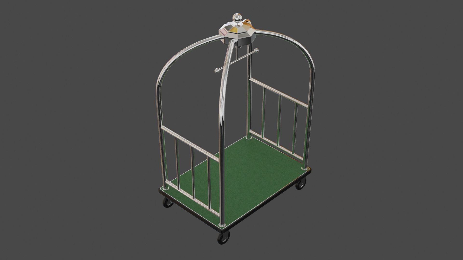 Hotel Cart 02 3D model_10