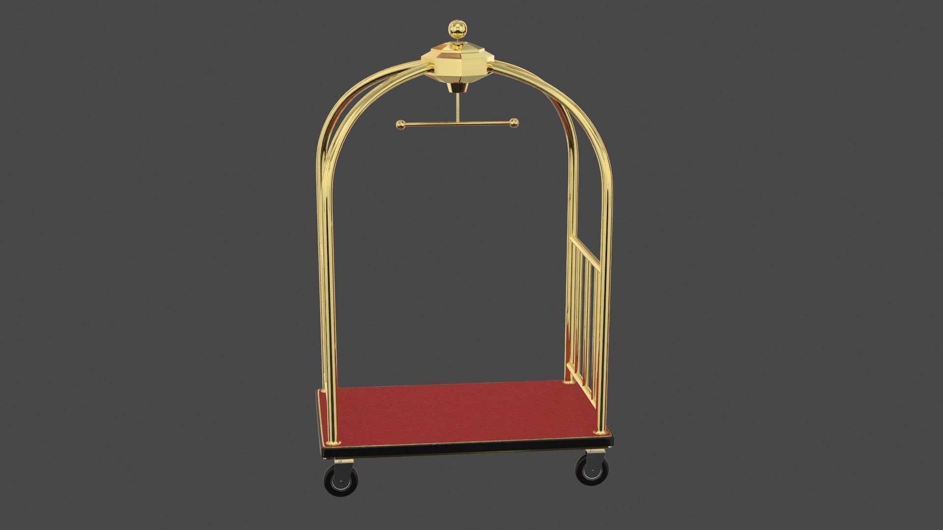 Hotel Cart 02 3D model_4