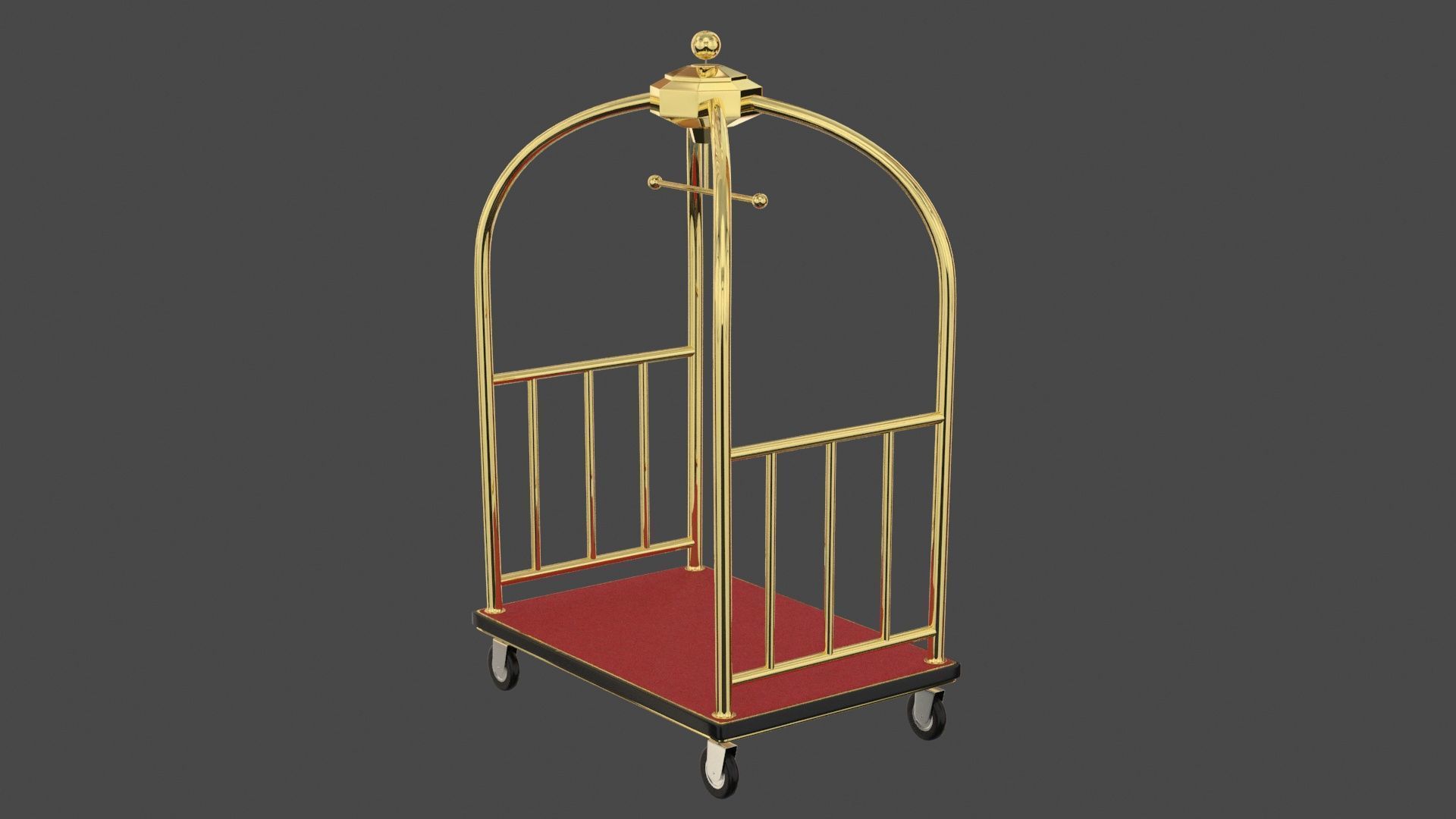 Hotel Cart 02 3D model_3
