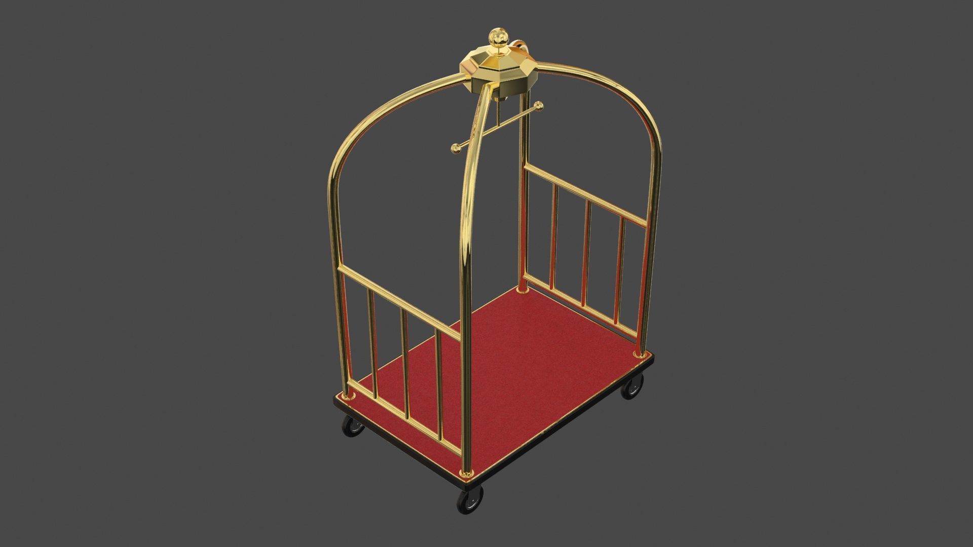 Hotel Cart 02 3D model_5