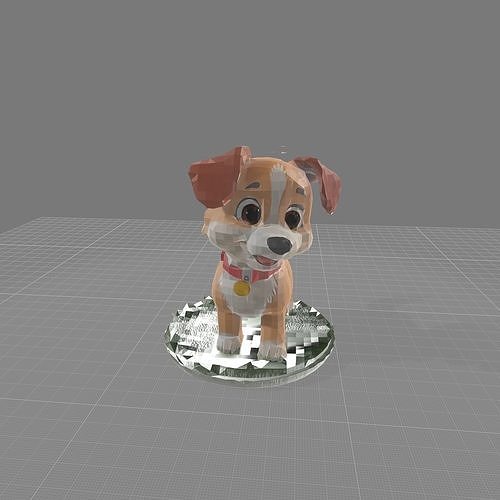Puppy Dog Figurine Model Free 3D print model