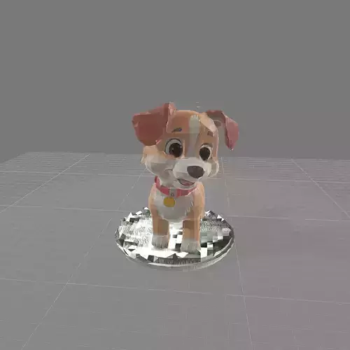 Puppy Dog Figurine Model