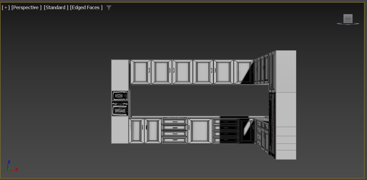 kitchen design 3D model_1