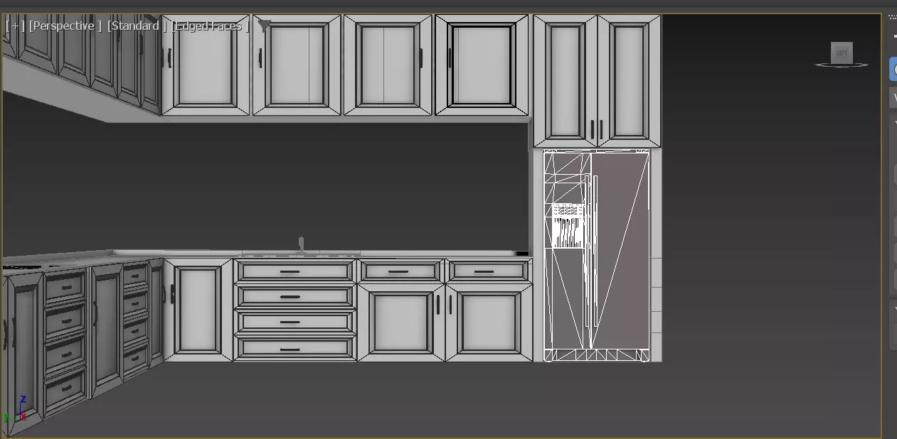 kitchen design 3D model_0