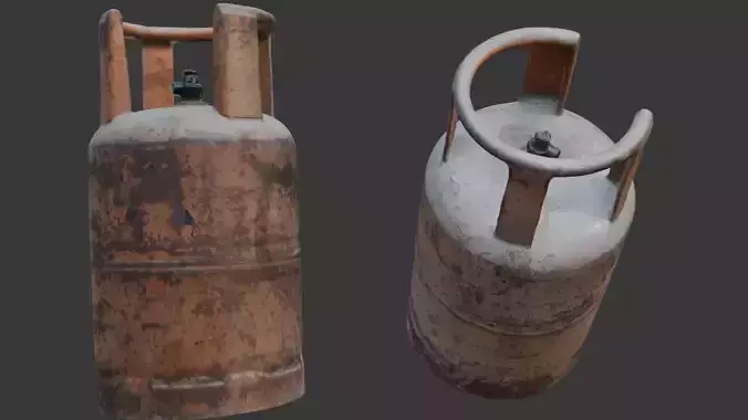 Rusty Gas Cylinder Scan