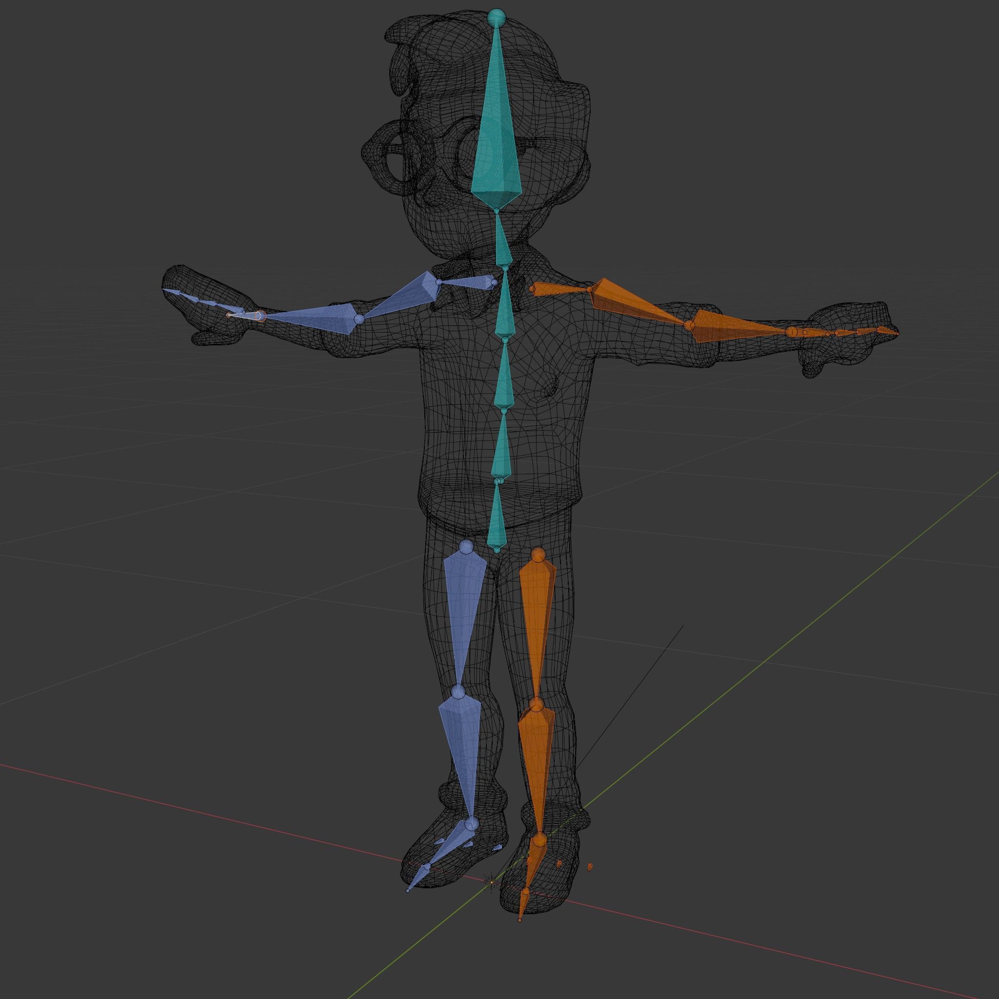 Young Male Character with Glasses in Checkered Shirt  Rigged ... Low-poly 3D model_5