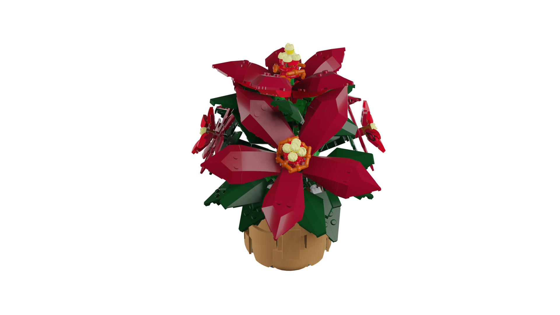 Wikibricks3D - 10370 Poinsettia 3D print model_4