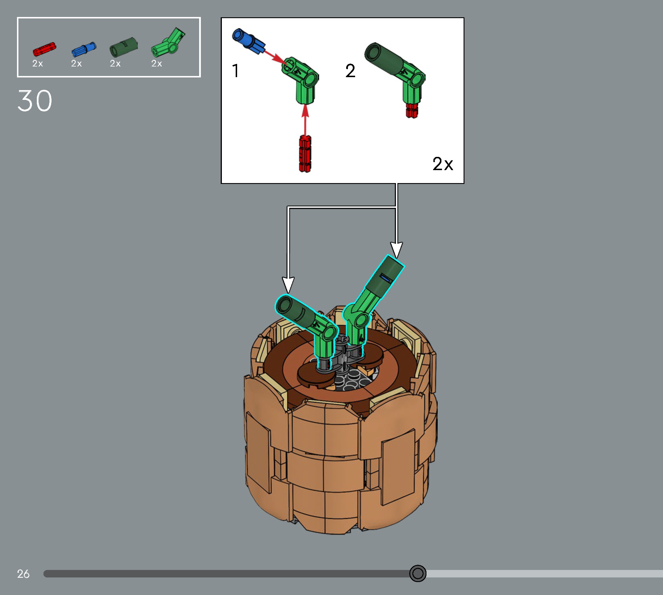 Wikibricks3D - 10370 Poinsettia 3D print model_22