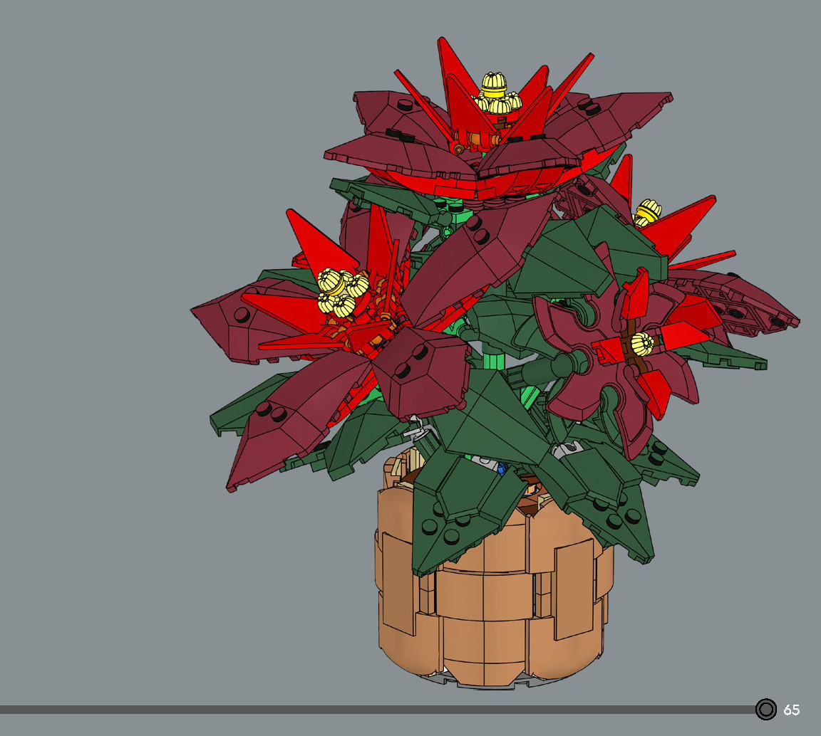 Wikibricks3D - 10370 Poinsettia 3D print model_61