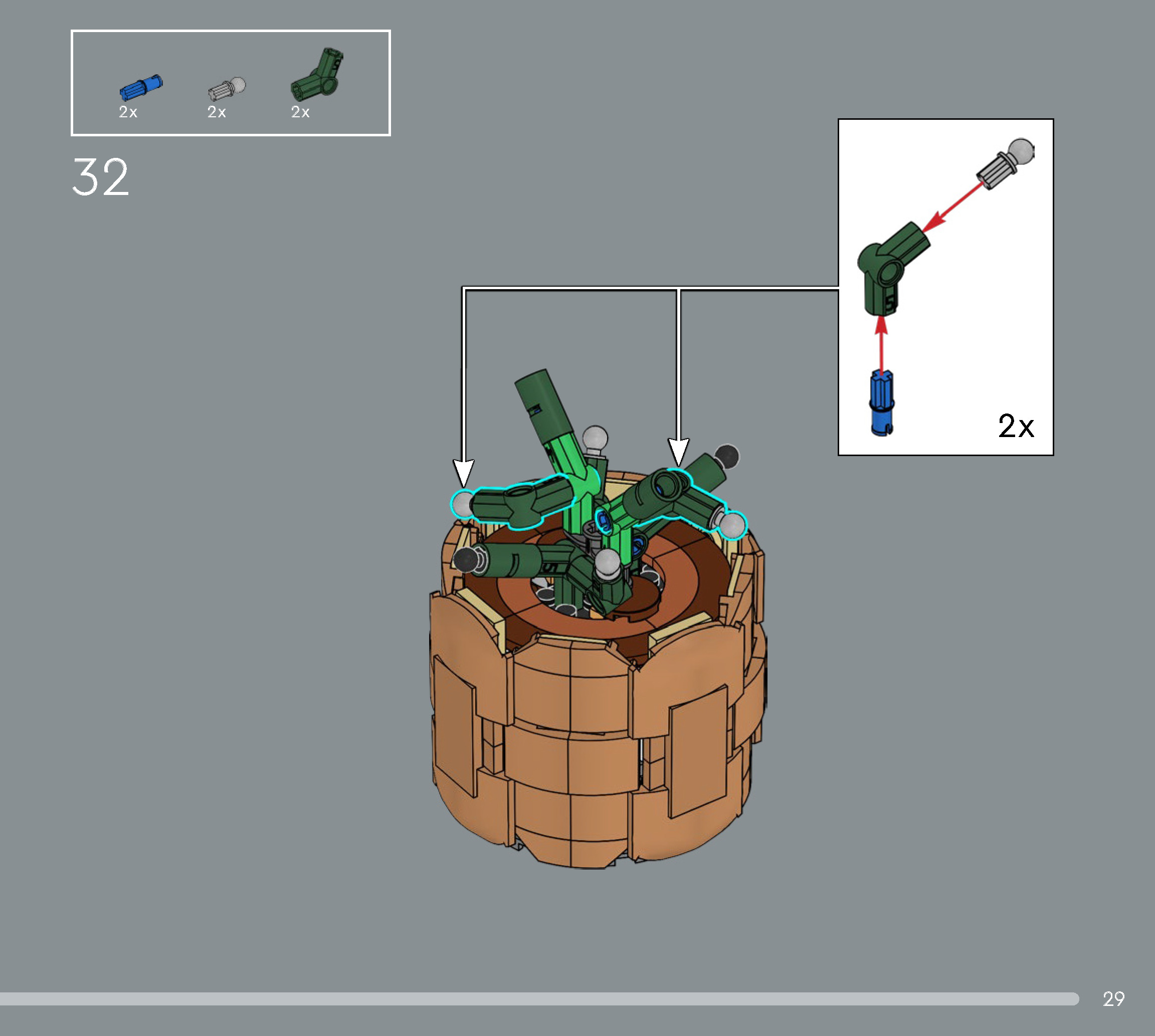 Wikibricks3D - 10370 Poinsettia 3D print model_25