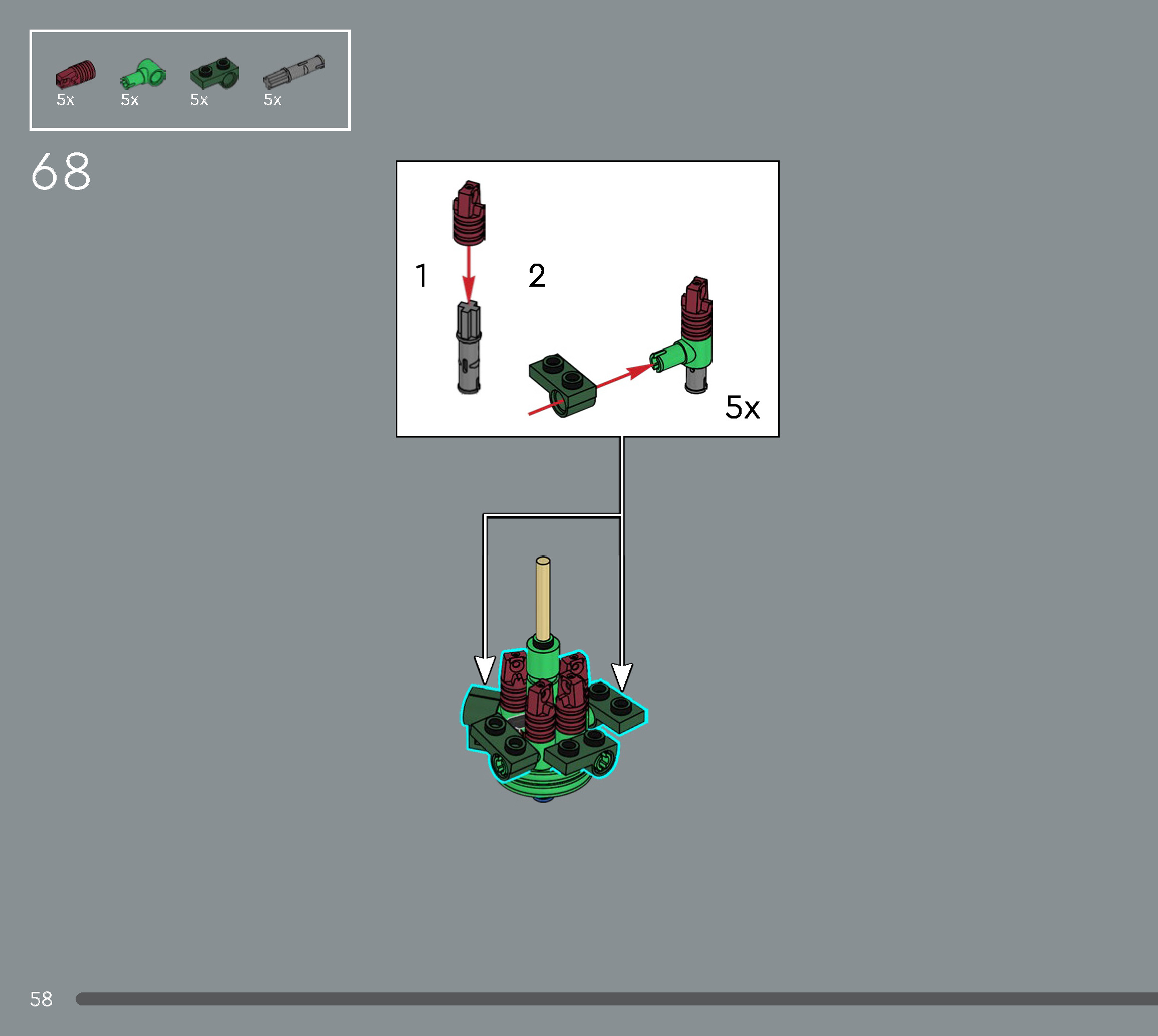Wikibricks3D - 10370 Poinsettia 3D print model_54