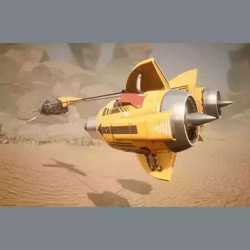 Pod Bug Low-poly 3D model