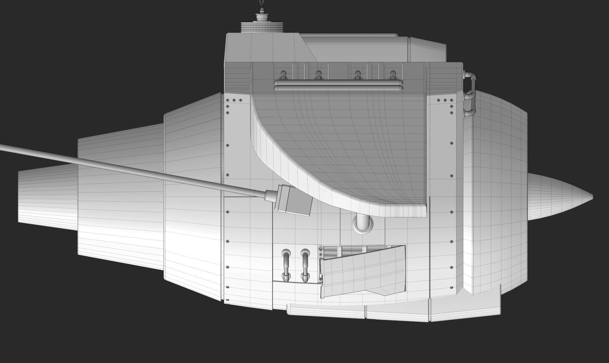 Pod Bug Low-poly 3D model_22