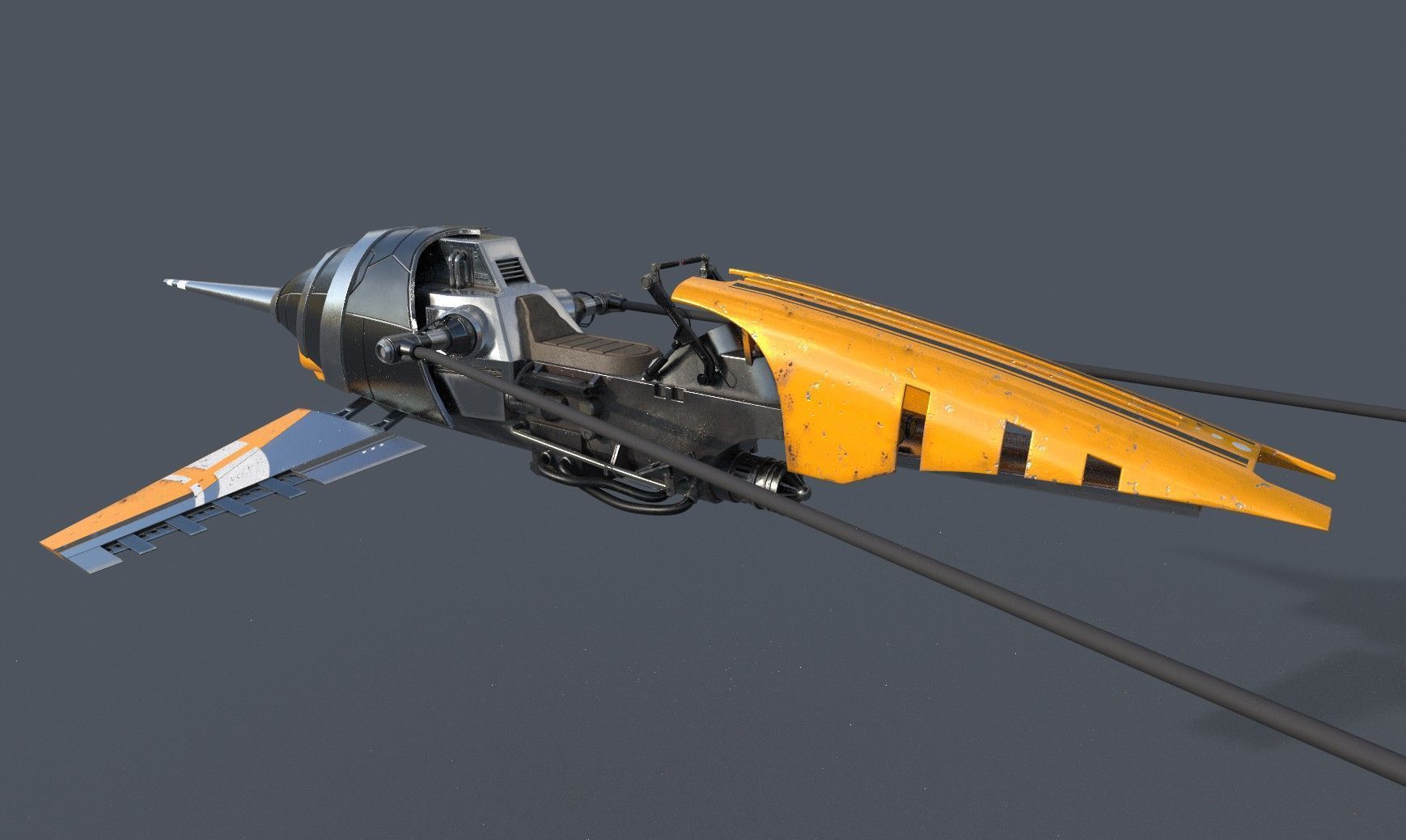 Pod Bug Low-poly 3D model_12