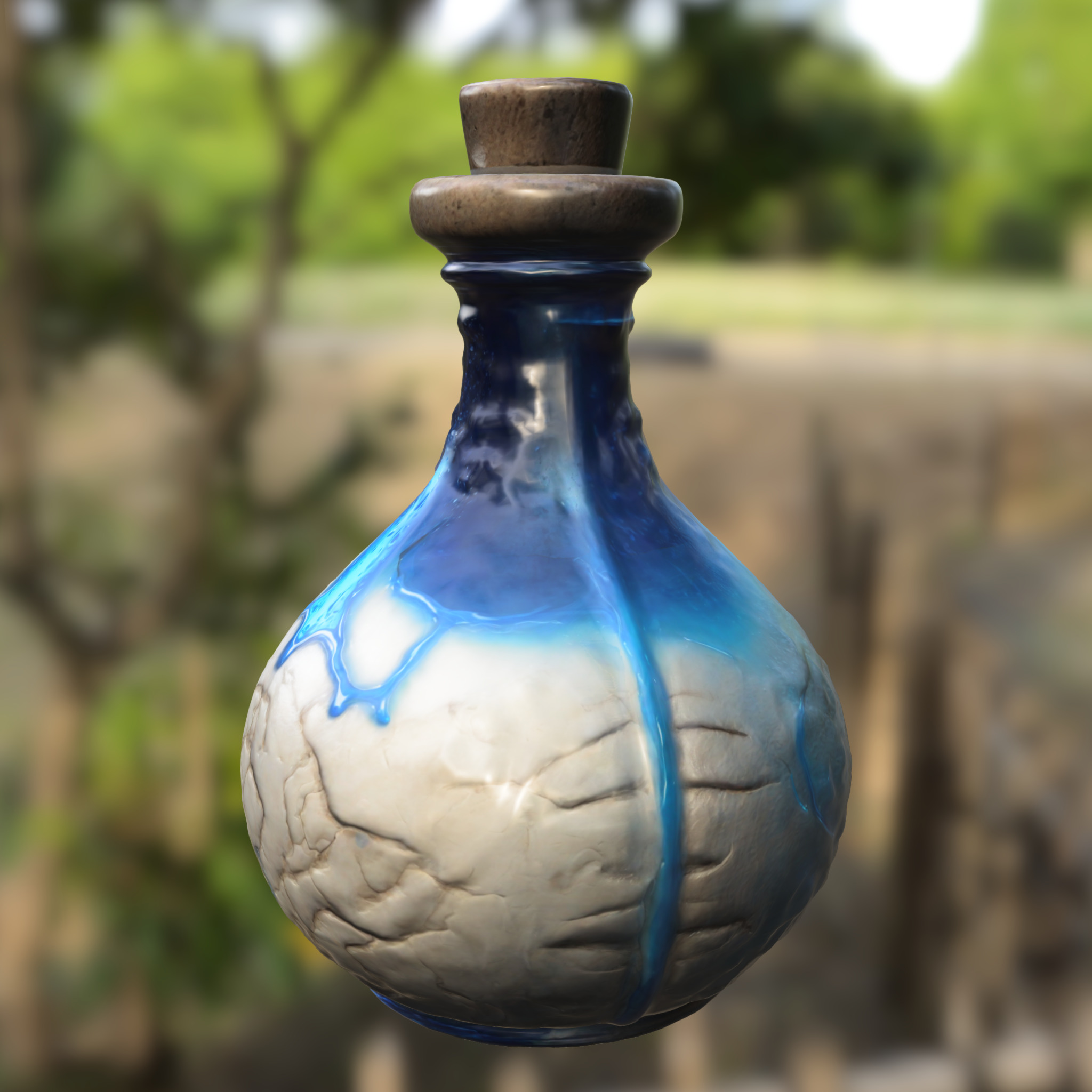 Mystic Brain Elixir Bottle 3D model_2