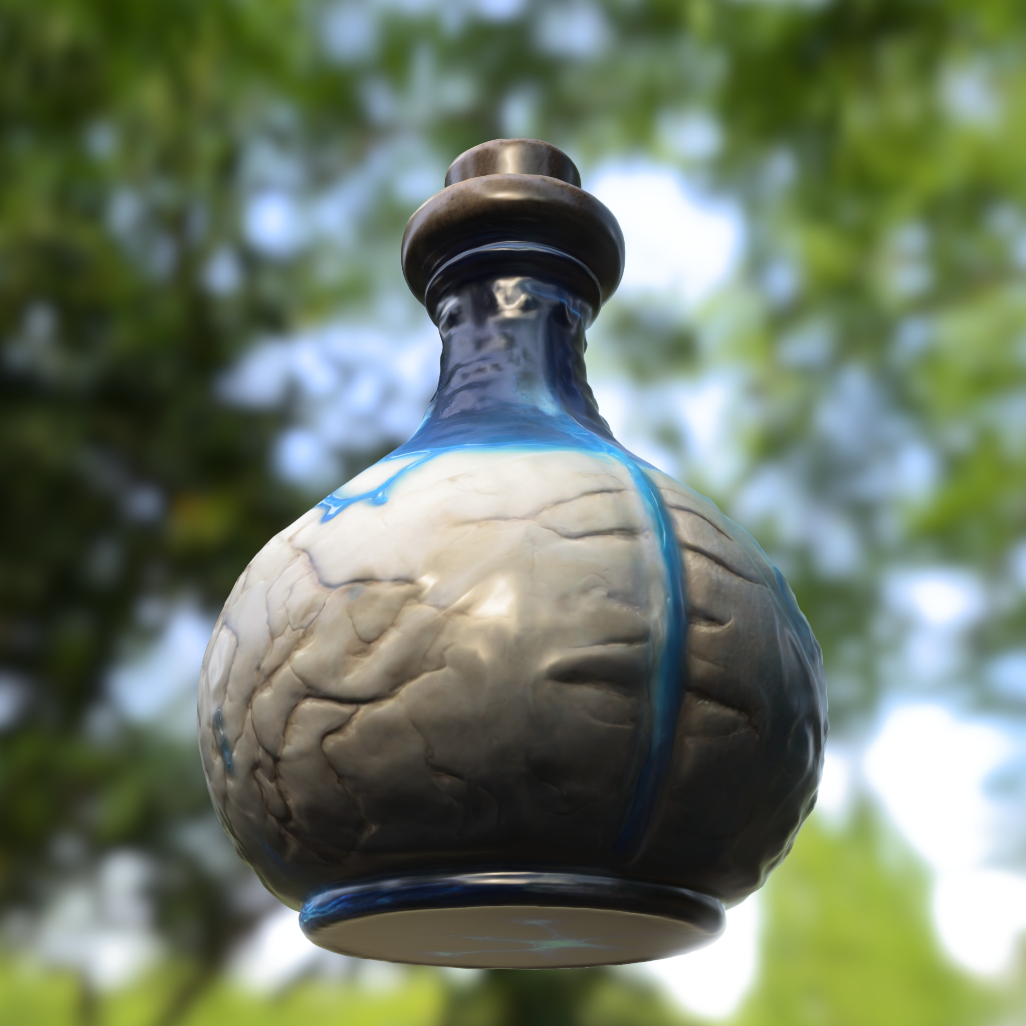 Mystic Brain Elixir Bottle 3D model_4