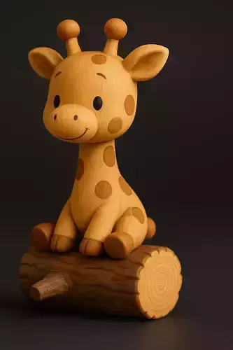 Smiling Baby Giraffe