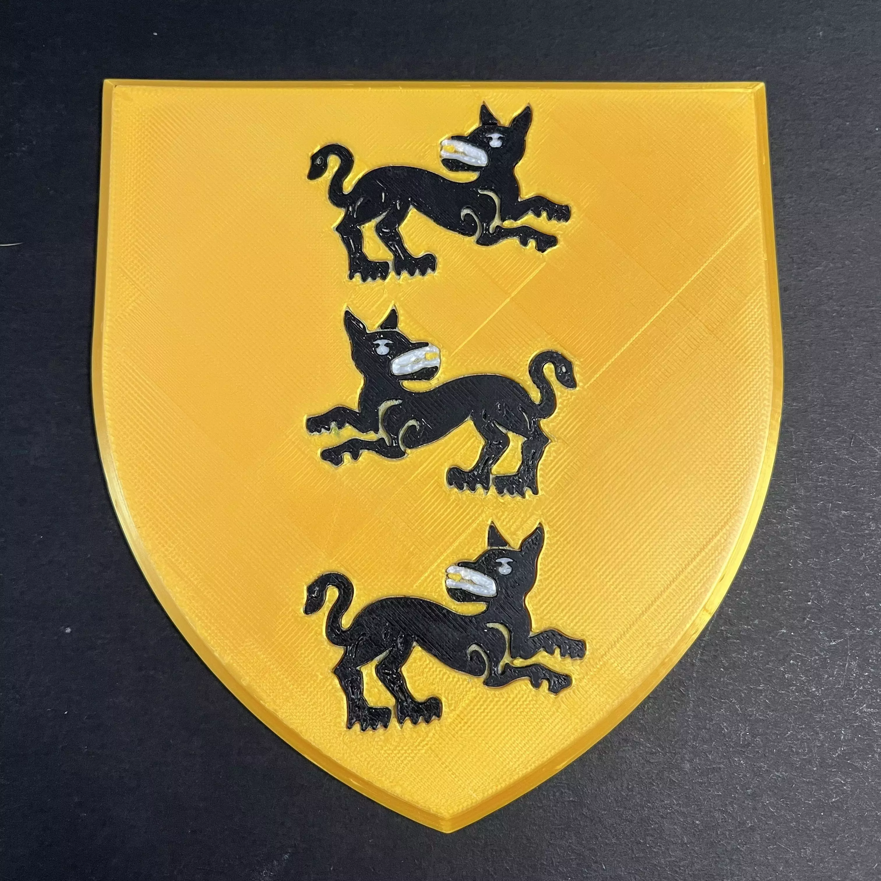 Game of Thrones Sigil of House Clegane Coaster 3D print model_0