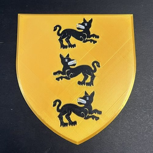 Game of Thrones Sigil of House Clegane Coaster 3D print model