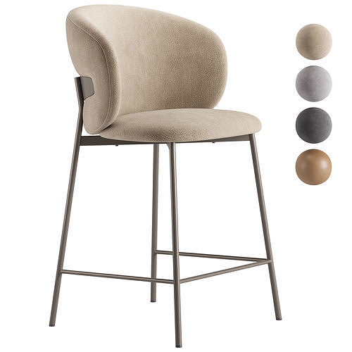Chambery Barstool 3D model