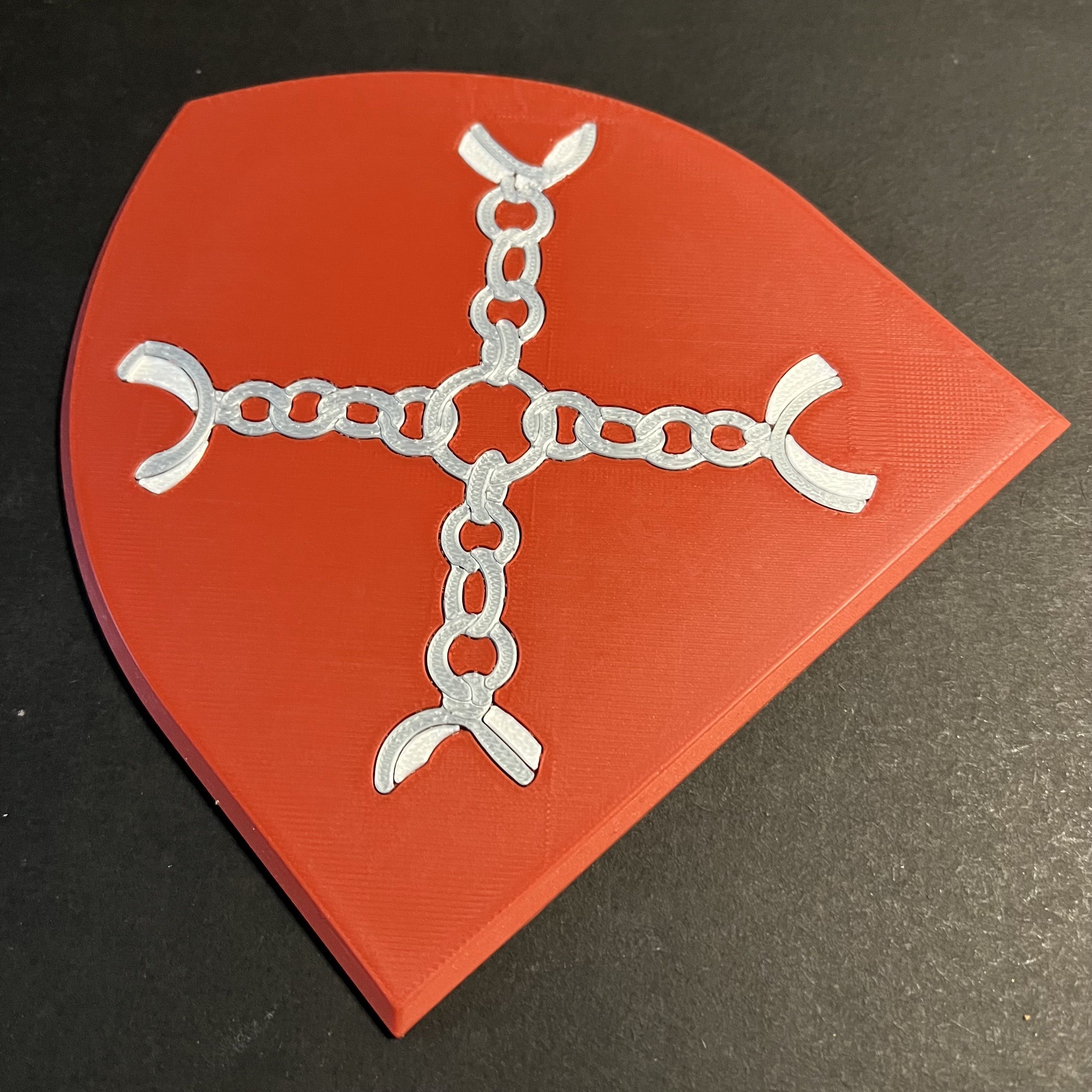 Game of Thrones Sigil of House Umber Coaster 3D print model_2