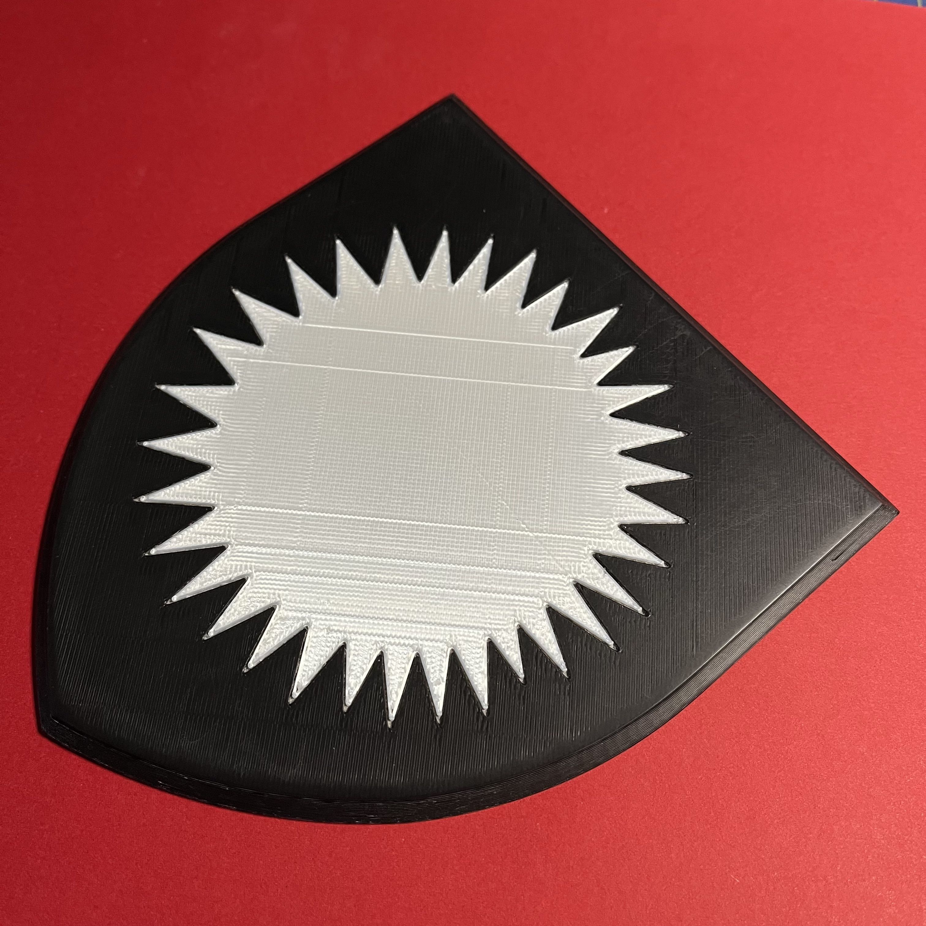 Game of Thrones Sigil of House Karstark Coaster 3D print model_1