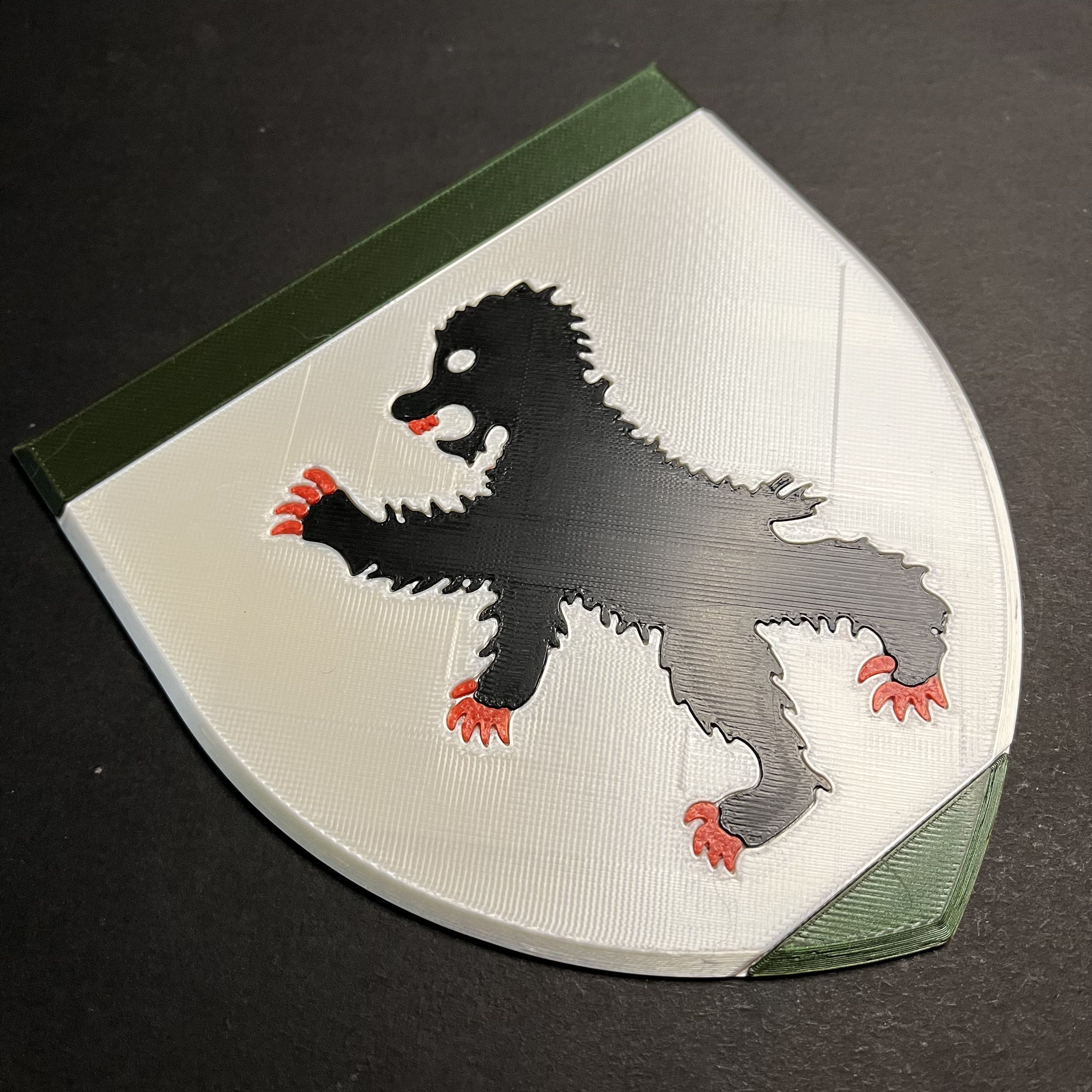 Game of Thrones Sigil of House Mormont Coaster 3D print model_4