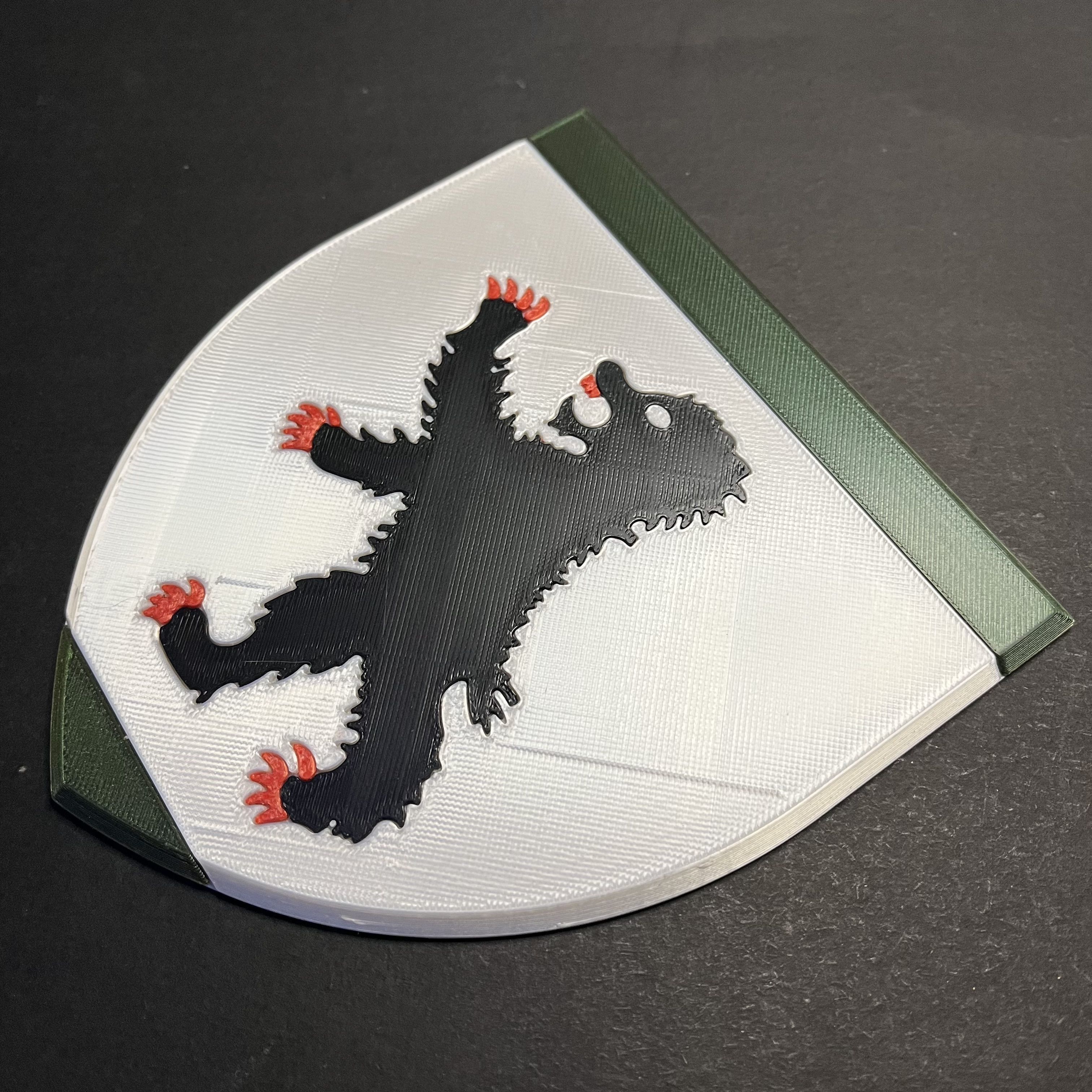 Game of Thrones Sigil of House Mormont Coaster 3D print model_1
