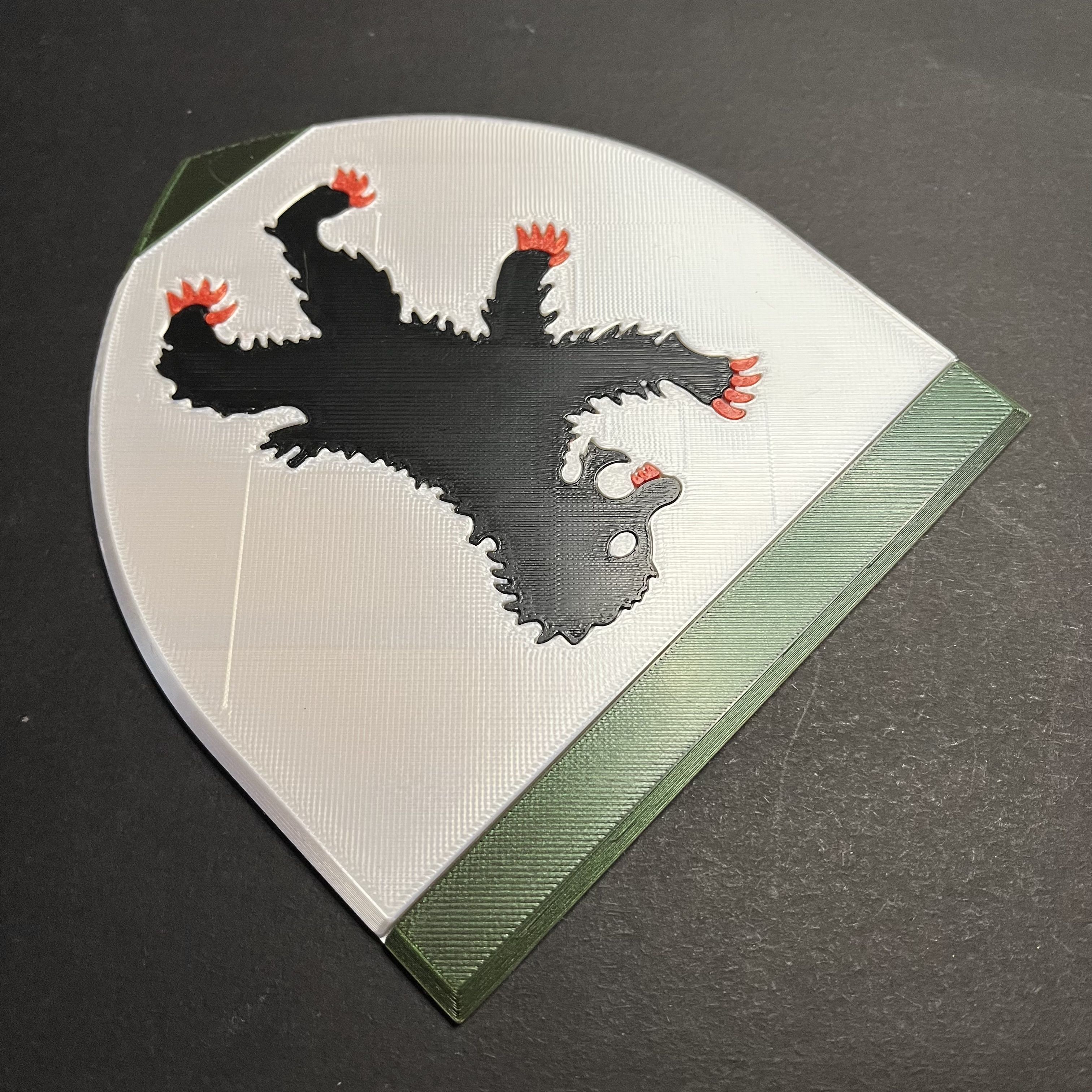Game of Thrones Sigil of House Mormont Coaster 3D print model_2