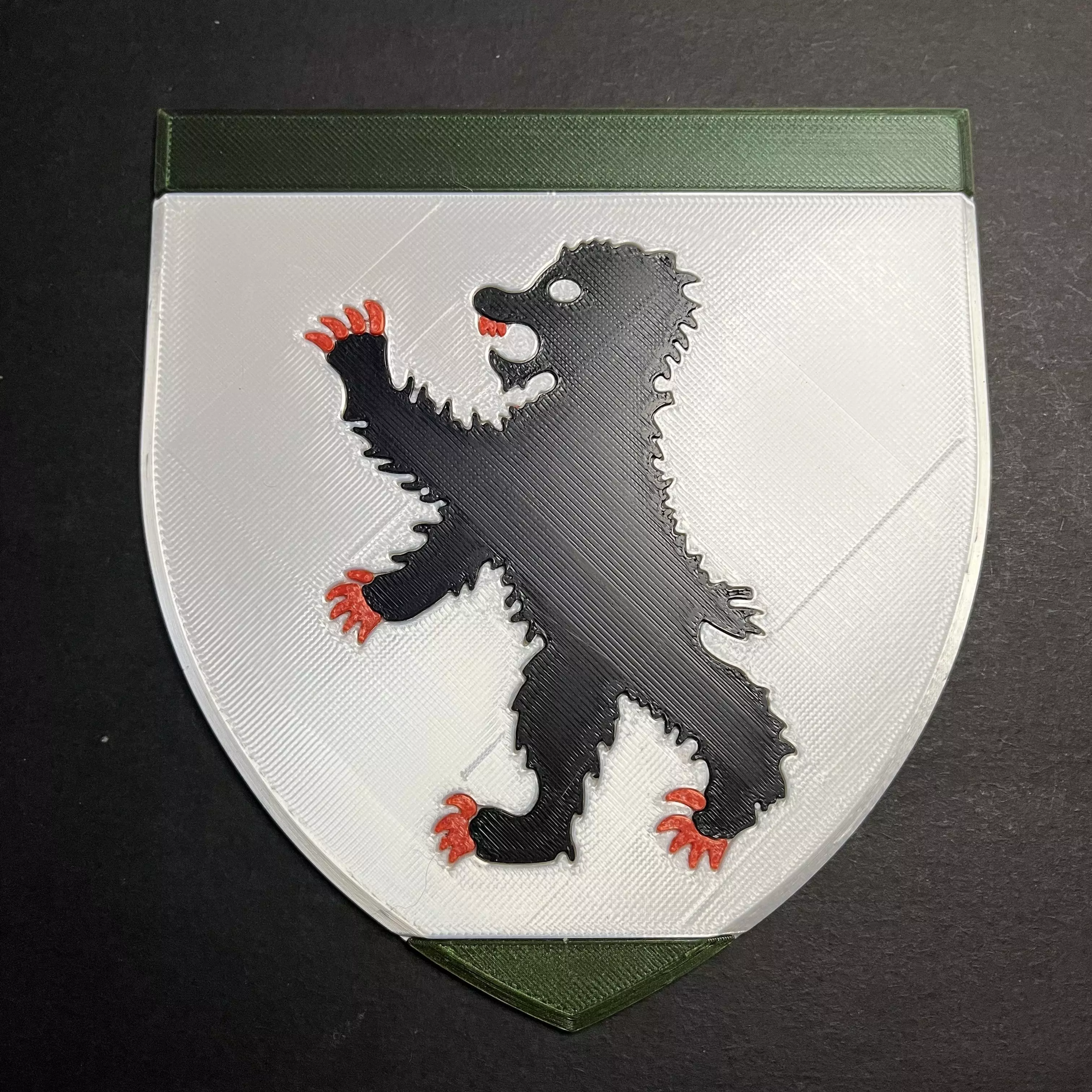 Game of Thrones Sigil of House Mormont Coaster 3D print model_0