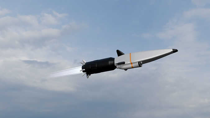 Hypersonic missile 3D model
