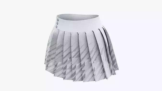 Sport Tennis Skirt Low-poly 3D model