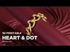 Heart and Dot Ring - Minimal Jewelry Design Band STL 3D print model_1