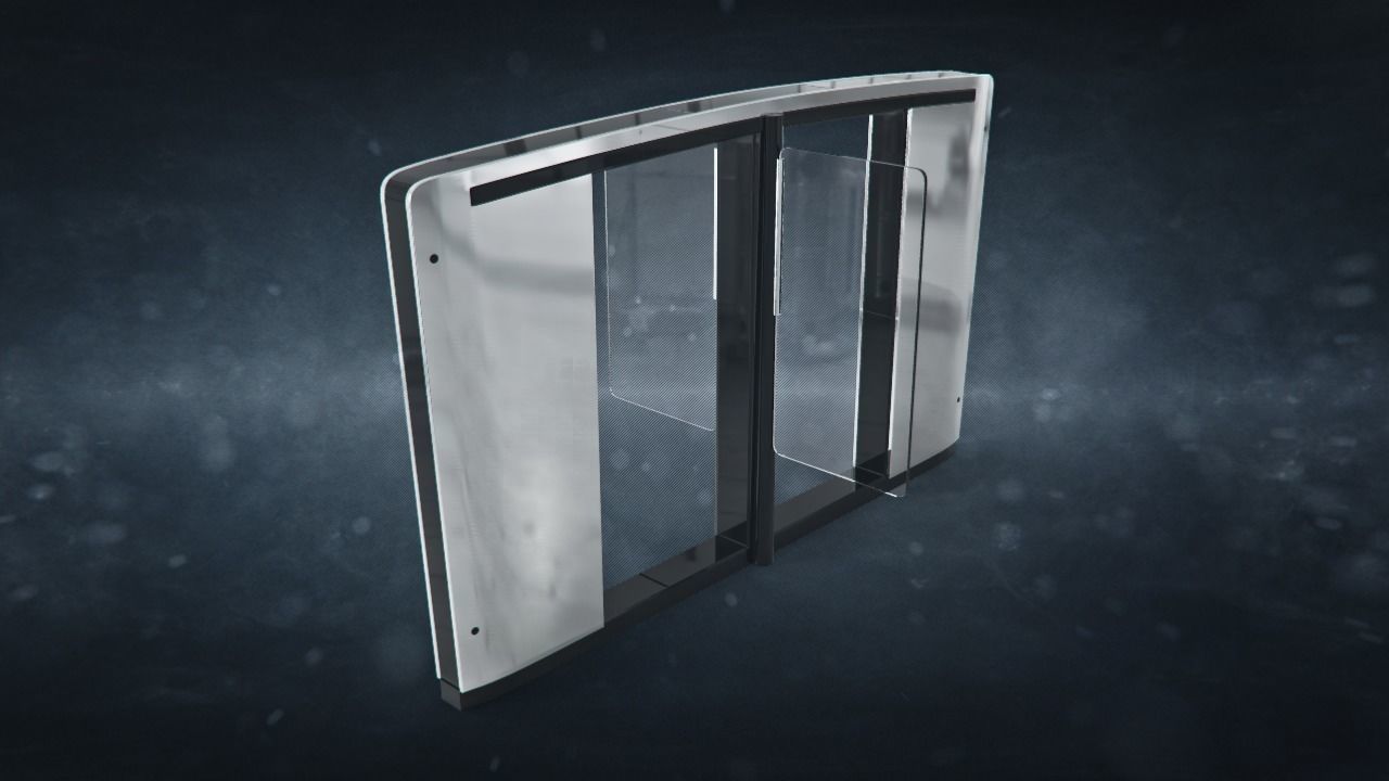 Speedlane Turnstile Low-poly 3D model