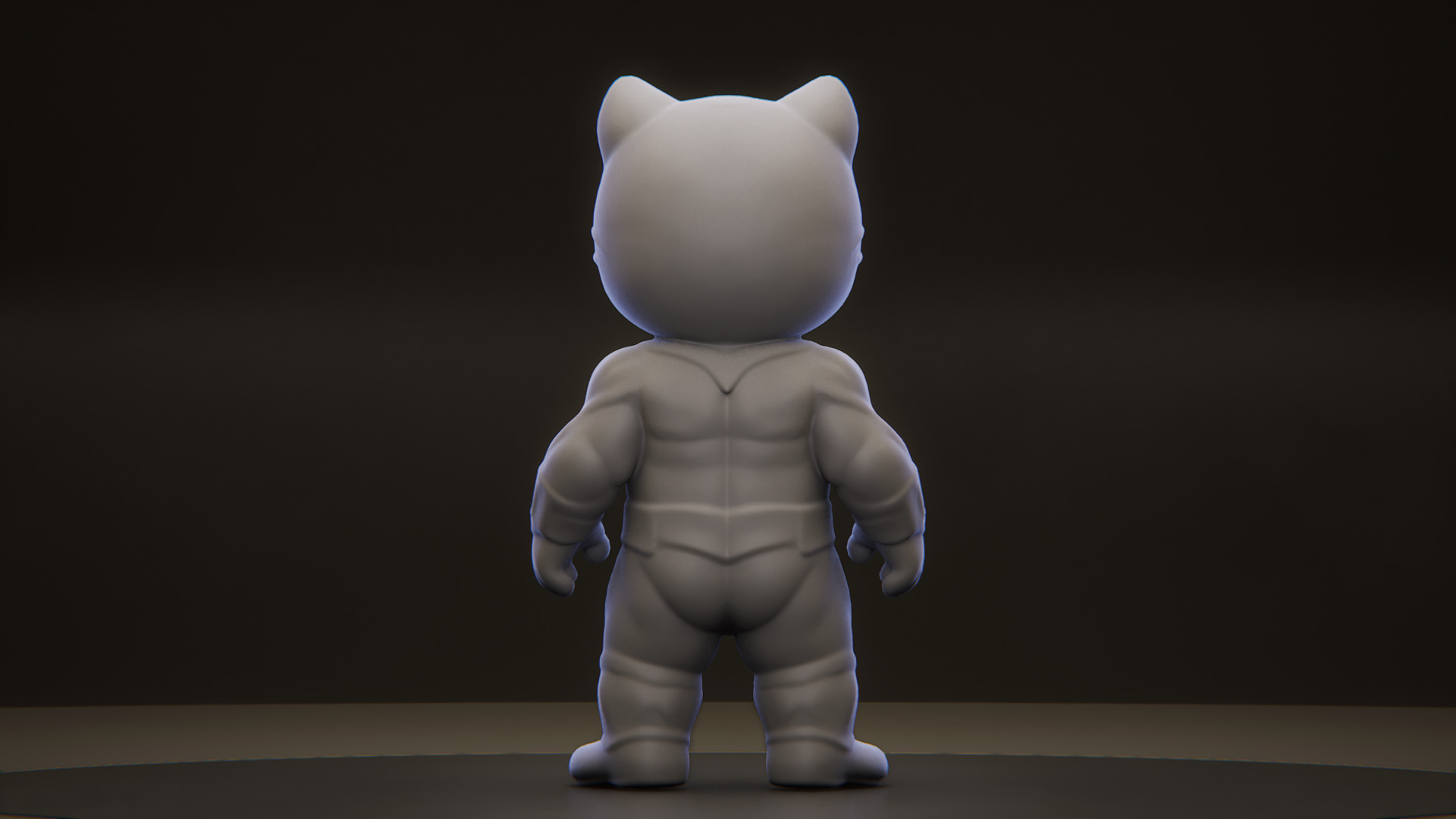 Labubu Black Panther Stylized Superhero Figurine for 3D Printing 3D print model_5