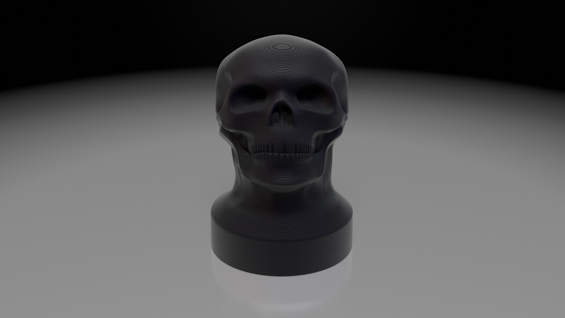 Skull Beer Bottle Cap 3D print model_1