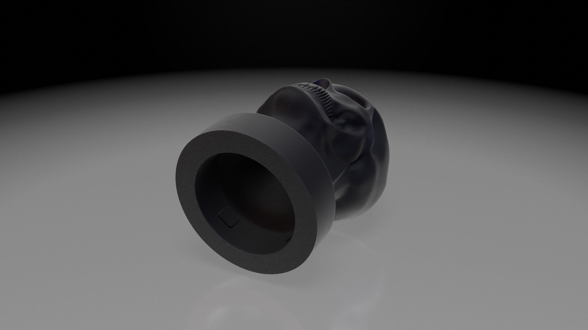 Skull Beer Bottle Cap 3D print model_3