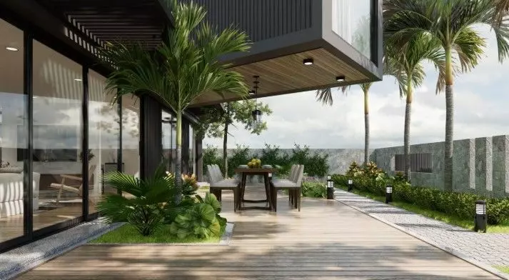 Exterior House Scene 3D model_0