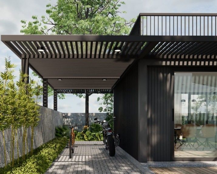 Exterior House Scene 3D model_9