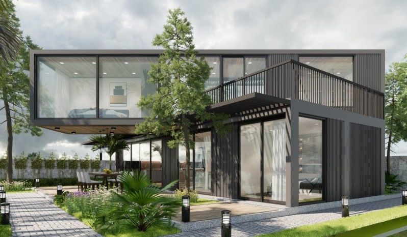 Exterior House Scene 3D model_13