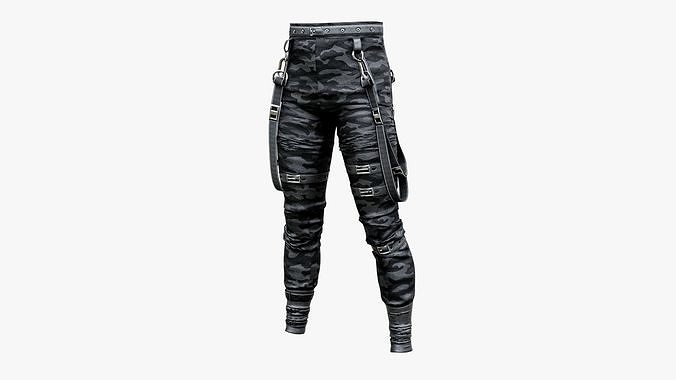 Tactical Military Pants Low-poly 3D model