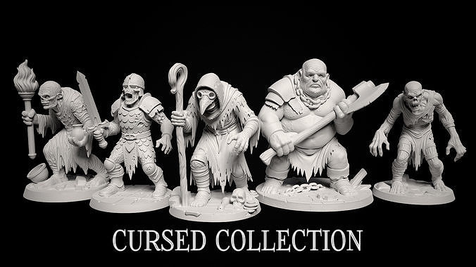 Cursed Miniatures Collection - 3d print 