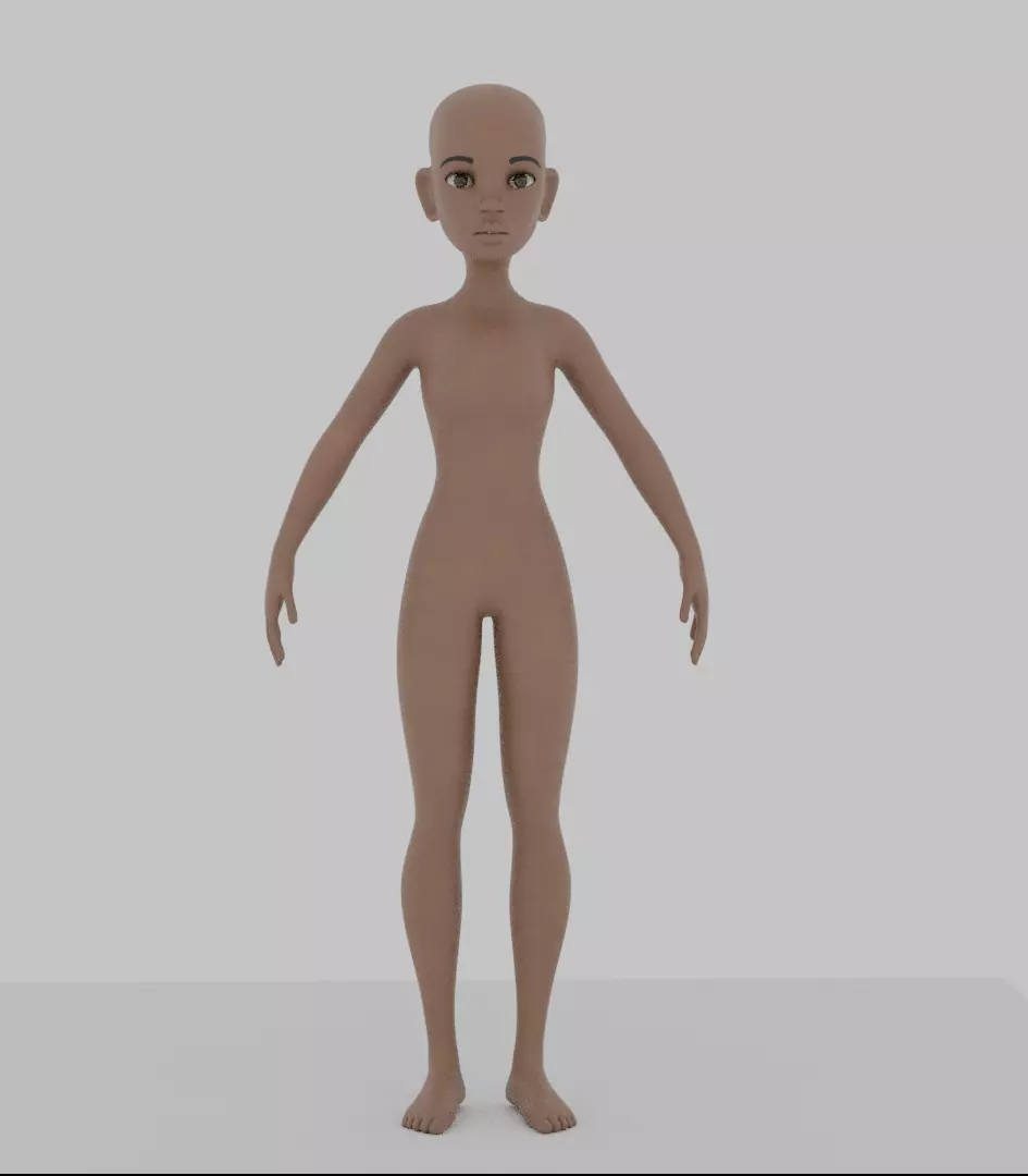 Stylized base mesh Free 3D model
