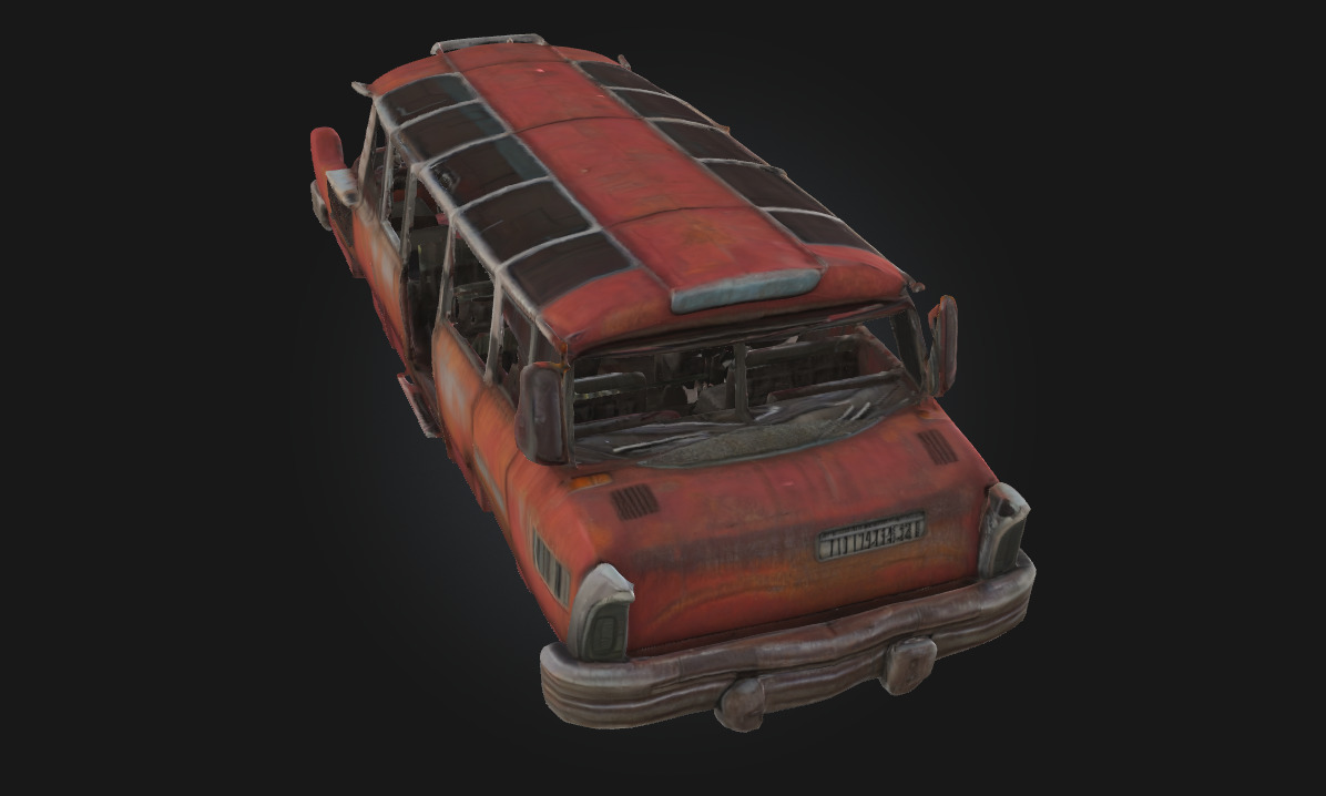 Retro Futuristic Bus A Vision of Tomorrow from the Past 3D model_5