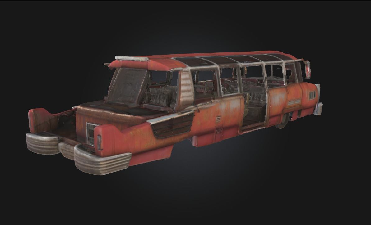 Retro Futuristic Bus A Vision of Tomorrow from the Past 3D model_2