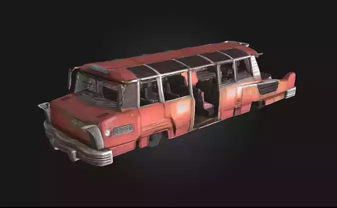 Retro Futuristic Bus  A Vision of Tomorrow from the Past